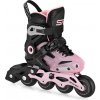 Spokey FREESPO KIDS Detské kolieskové korčule, ružové, ABEC7 Carbon