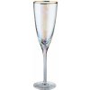 Butlers SMERALDA Pohár na šampanské so zlatým okrajom 250 ml