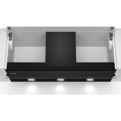 Siemens iQ500 Zabudovateľný odsávač pár 90 cm čierne sklo LJ97BAM60