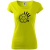 Hádzaná lopta ruka - Dámske tričko Pure - M ( Limetková )