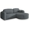 Rohová rozkladacia sedačka Amilia P - tmavosivá Strana: Pravá