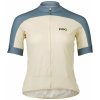 POC Cyklistický dres s krátkym rukávom - ESSENTIAL ROAD LOGO W - béžová/modrá XS