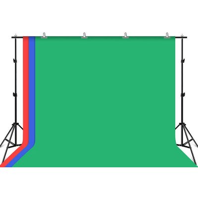 Zelené, Červené, Modré pozadie 2 x 3 m + držiak pozadia (výška 200cm)