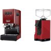 Gaggia New Classic E24, red + Eureka Mignon Silenzio, BL ferrari red