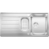 Blanco Classimo 6 S-IF s excentrickým ovládaním PushControl, s miskou - Leštený nerez