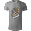 Hudobné nástroje v notách - Tričko z organickej bavlny - 2XL ( Starostrieborná )