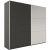 Bývaj s nami SK, GOGO 225 šatníková skriňa so zrkadlom, grafit LTD