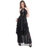 Devil Fashion šaty Black Gothic Sexy