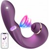 SuperLove Triple Action G-Spot & Clitoral Strong Tapping Vibrator with App Purple