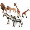 Sada veľkých divokých zvierat, realistická zoologická záhrada 6v1