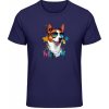 Gildan Soft-Style Tričko - Dizajn č.1 - Dog Superstar - Námornícka - L - Pánske