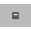LED2 5100334 STEP IN Q zápustné hranaté exteriérové svietidlo 70x65mm 3W/100lm 3000K IP54 antracit
