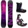 Raven Destiny snowboard + Raven Fastec FT360 black/fuchsia vázání + Raven Diva boty - 139 cm + S (EU 35-40)
