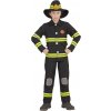 Widmann 96797 - Kostým požiarnik čierny 140 M