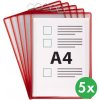 TARIFOLD s očkom A4 na výšku červené