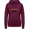 Dámska Dúhová mikina s Nápisom Choose Love purpurovočervená