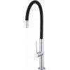 Gamma Flex Slim, vysoká kuchynská batéria s elastickým ramenom h-480 mm, čierna-chrómová, GMA-BFXSL-CH