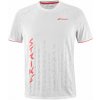 Babolat Strike Crew Neck T-Shirt - white/strike red - Biely