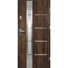Vchodové dvere oceľové Luna P55 90 P hnedé otváranie von