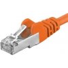 Premiumcord sp6asftp002E Patch CAT6a S-FTP, RJ45-RJ45, AWG 26/7, 0,25m, oranžový