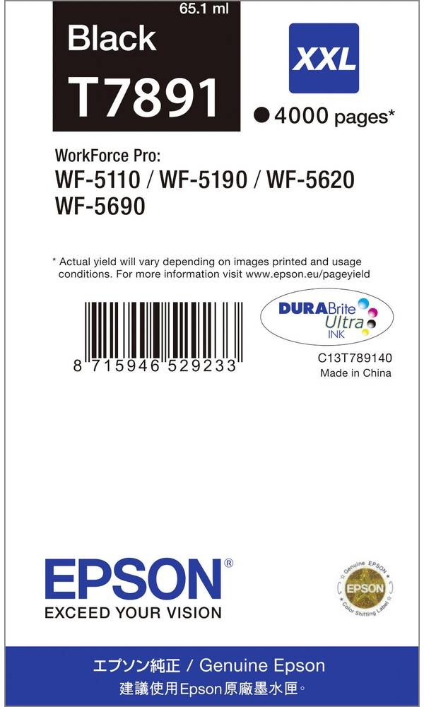 Epson T7891 XXL Black - originálny