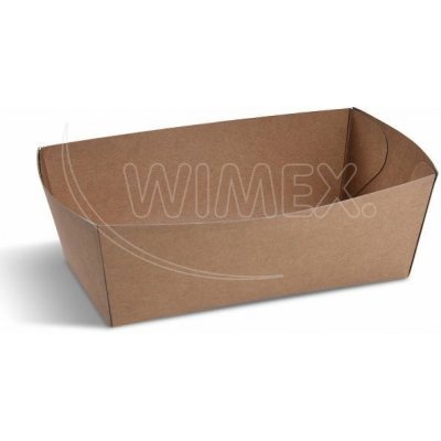 Wimex Papierová miska (FSC Mix) nepremastiteľná kraft 165 x 90 x 60 mm 1000m