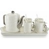 HowHomely Čajový/kávový set Selena Silver White
