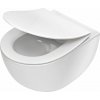 Deante Peonia Zero, závesná WC misa RimFree 51 x 36 cm + toaletné sedátko s pomalým zatváraním, biela, CDED6ZPW