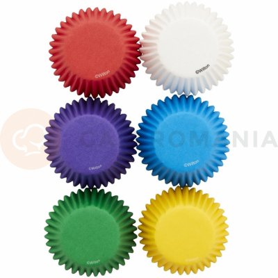Wilton Košíčky na mini cupcake alebo pralinky priemer 3,1 cm 150 ks mix duhových farieb 05-0-0038