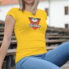 Dámske tričko s potlačou Bowling Žltá M
