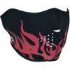 ZANheadgear Polomaska neoprénová červená plamene