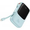 Baseus power banka Qpow Pro (PPQD030003) – Lightning, USB-C, USB-A, 20 000 mAh, 20 W, USB-C/Lightning kábel 3 A, modrá