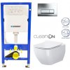 GEBERIT DuofixBasic s chrómovým tlačidlom DELTA51 + WC CERSANIT VIRGO CLEANON + SEDADLO 458.103.00.1 ME1