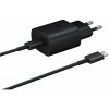 Cestovná rýchlonabíjačka Samsung EP-TA800EBE + EP-DA905BBE USB-C čierna