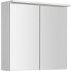 AQUALINE - KAWA STRIP Galérka s LED osvetlením 70x70x22cm, biela WGL70S