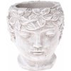 Betónový kvetináč Neznámy chlapec, biela, 14,5 x 16 x 14 cm