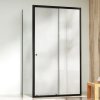 NICOL COMBI II Black 80x120x80 Grape Sprchovací kút s posuvnými dverami
