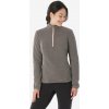 QUECHUA Dámska fleecová turistická mikina MH100 sivá melírovaná 3XL