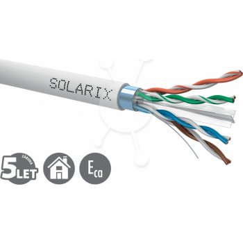 Solarix SXKD-6-FTP-PVC CAT6 FTP, PVC, drát, 500m