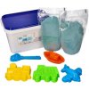 Adam Toys Kinetický piesok - modrý - 2kg + formičky dopravné prostriedky zadarmo