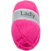 Priadza LADY de Luxe - 100g / 238 m - neón ružová