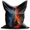 Sablio Sedací vak Ohnivá gitara - 200x140 cm