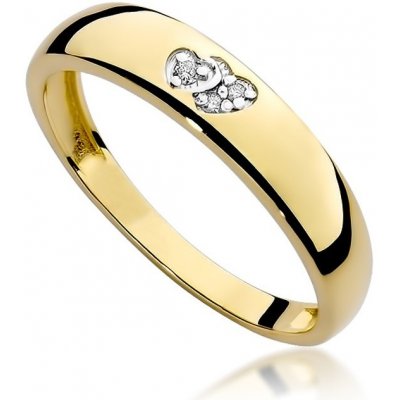 VIPgold Zlatý diamantový prsteň RG312z v žltom zlate