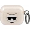 Pouzdro Karl Lagerfeld Karl Lagerfeld KLA3UCHGD kryt Apple AirPods 3 zlato/zlatý Glitter Choupette