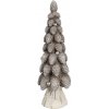 Clayre & Eef Hnedá dekorácia vianočný stromček so šiškami Christmas Tree - Ø 8*24 cm - Clayre & Eef