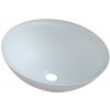 Sapho Beauty - Umývadlo na dosku, priemer 42 cm, bez prepadu, sklo/matná biela TY181W