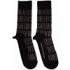 The Beatles For Sale Text Outlines Repeat Black 40-45 Ponožky