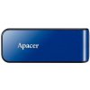 Apacer USB flash disk, USB 2.0, 64GB, AH334, modrý, AP64GAH334U-1, USB A, s výsuvným konektorom