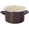 Smaltovaný hrnec Orion BROWN Lem 2 l