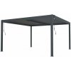 Bioklimatická pergola G21 Austin 4x4 m, antracitová hliníková